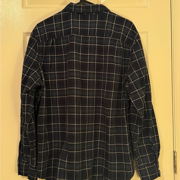 American Eagle Outfitters Blue Plaid Button Down Shirt 100% cotton - Picture 7 of 9